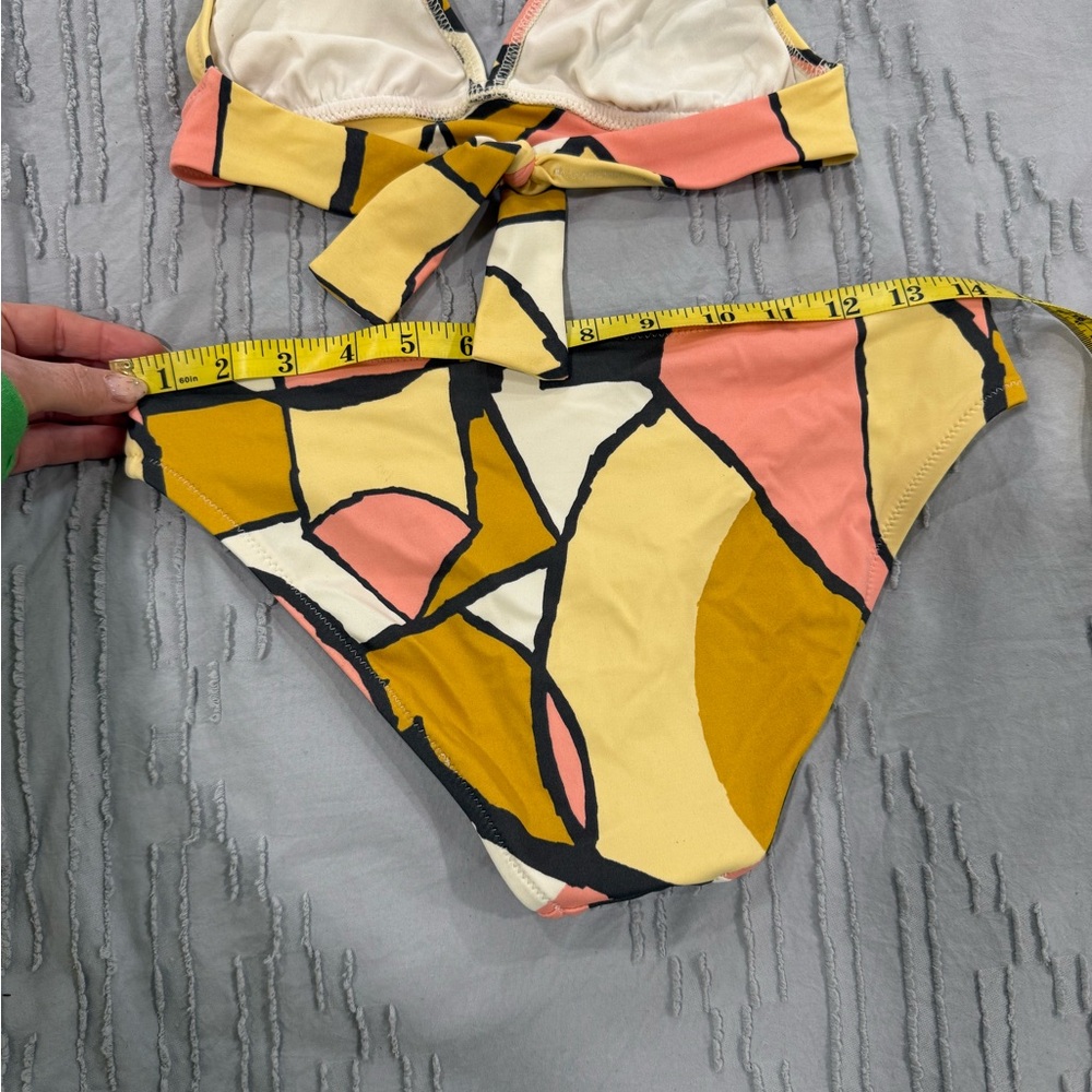 JCREW NWOT Small Colorful Halter Bikini Set - Picture 5 of 11